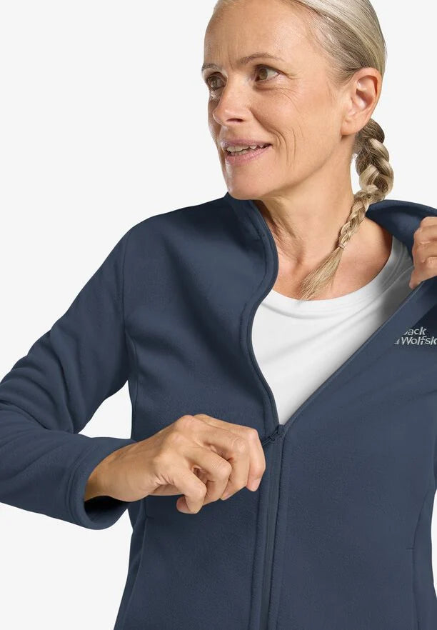 Jack Wolfskin Taunus Full Zip Fleece Womens Midnight Sky