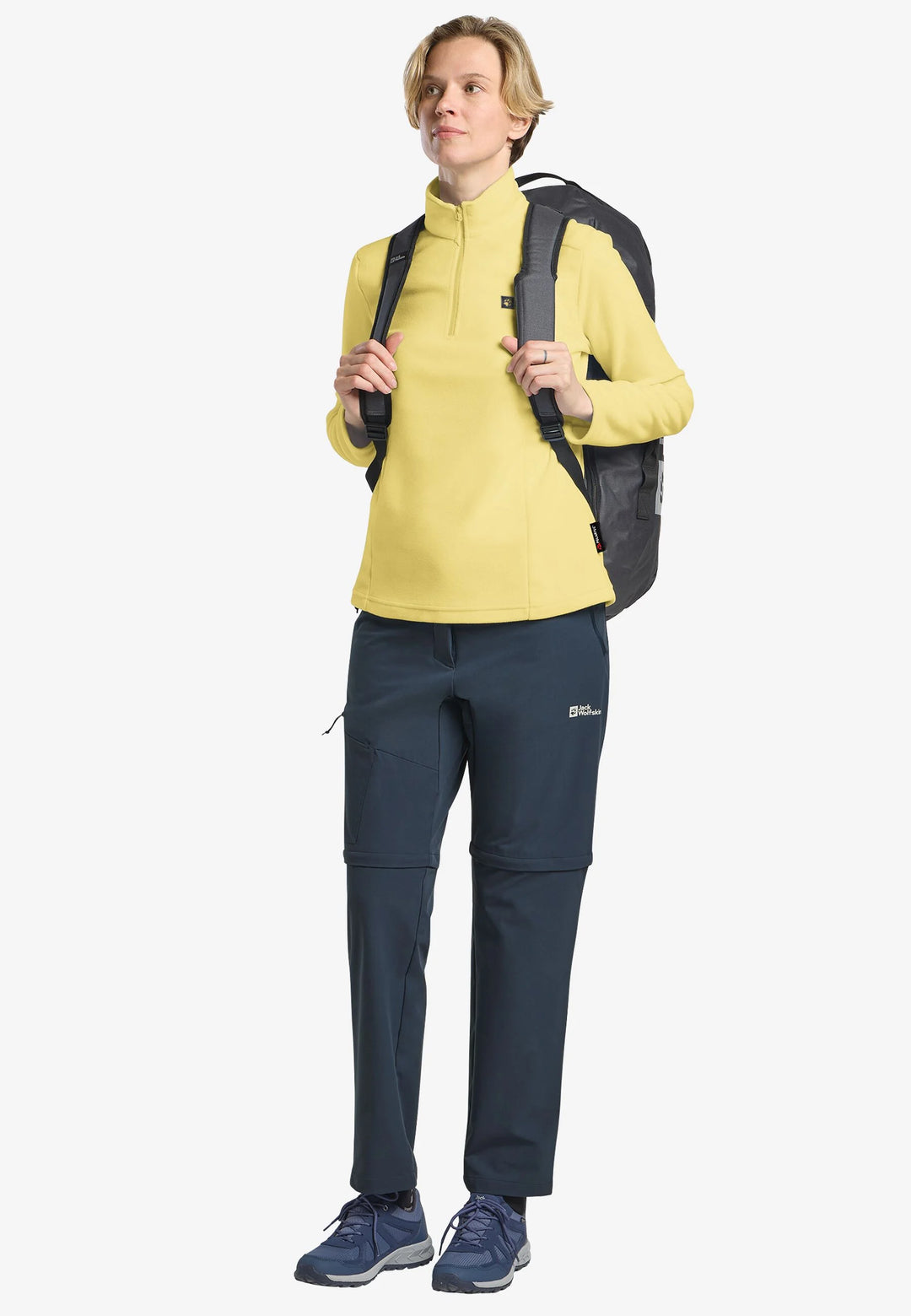 Jack Wolfskin Taunus Half Zip Fleece Womens Lemon Ice