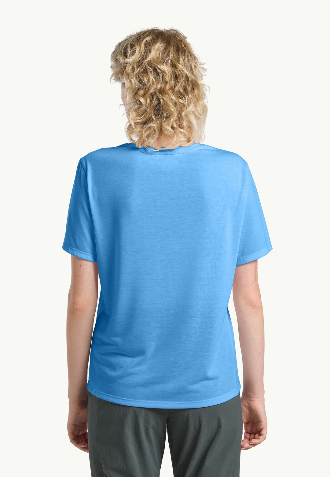 Jack Wolfskin Vonnan Short Sleeve Tee Womens Mid Blue