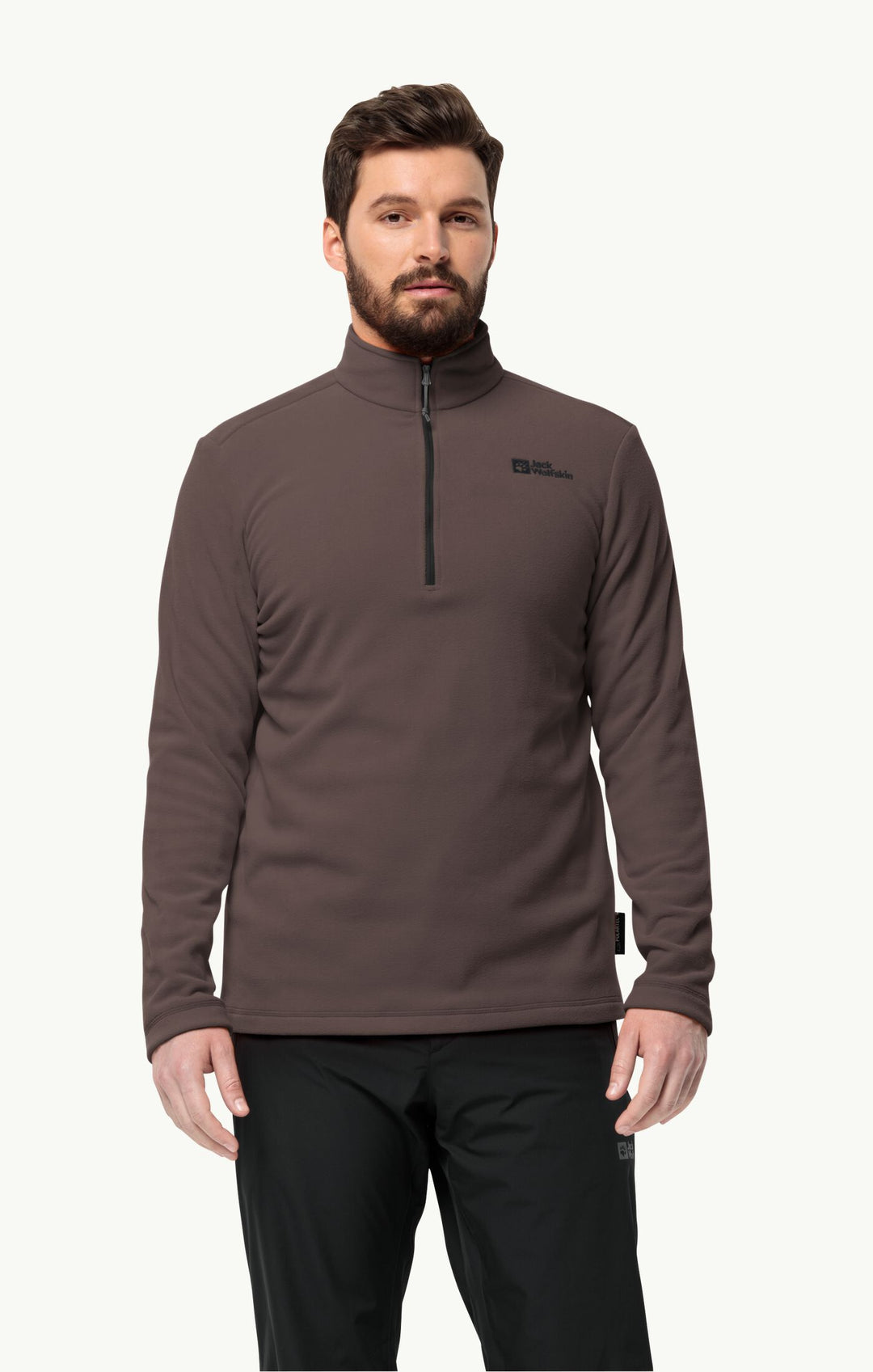 Jack wolfskin Taunus Half Zip Mens Red Earth