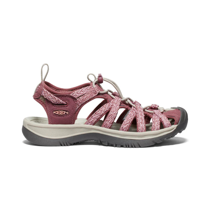 Keen Whisper Womens Sandal Rose/Brown Peach Parfait