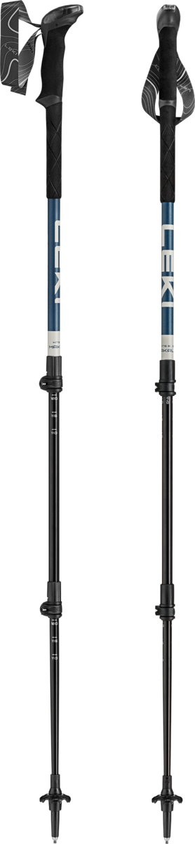 Leki Makalu Trekking Poles Stone Blue Dark Warm Black