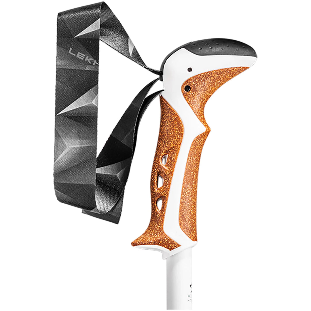 Leki Jannu Walking Pole Pair White Smoke Green Sliver