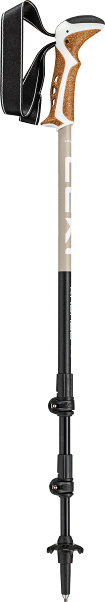 Leki Khumbu Lite Compact Trekking Poles Pale Clay Light Black White