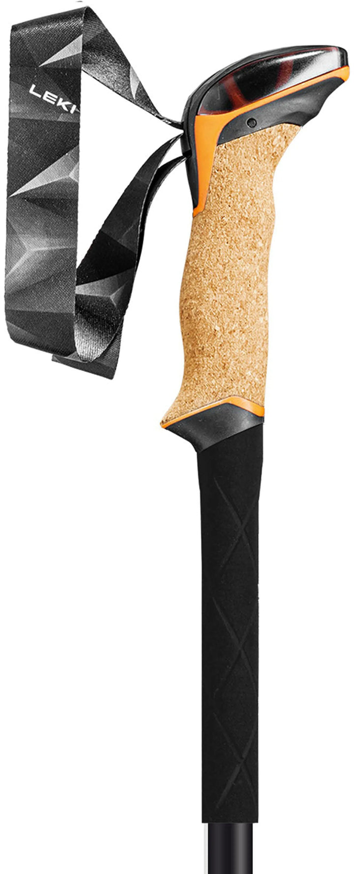 Leki Makalu Cork Lite Walking Poles Pair Black Orange