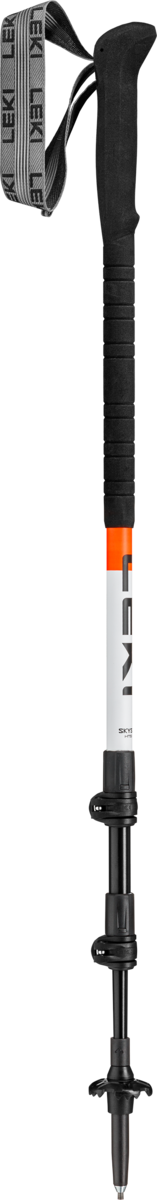 Leki Skysolo Trekking Poles Pair White Black Neon Orange