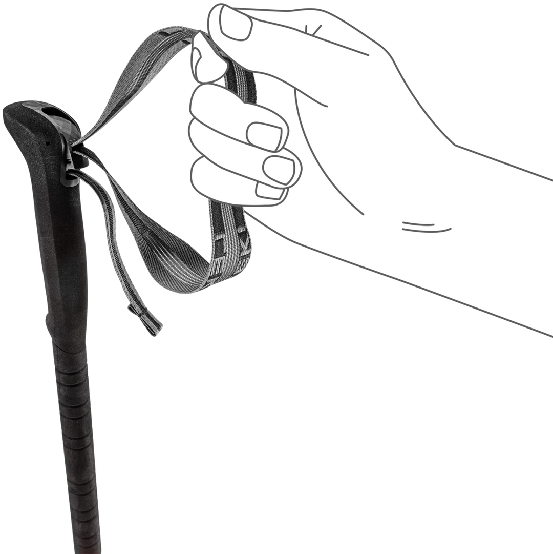 Leki Skysolo Trekking Poles Pair White Black Neon Orange