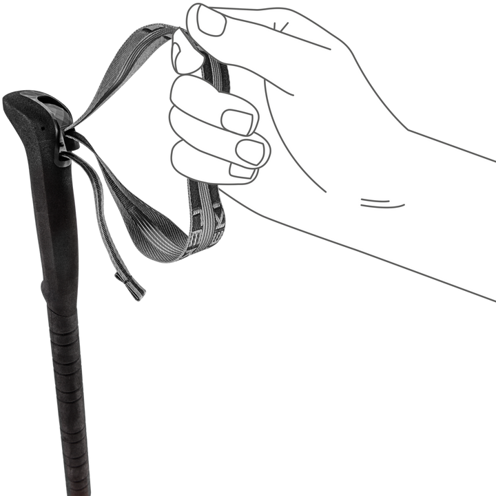 Leki Skysolo Trekking Poles Pair White Black Neon Orange