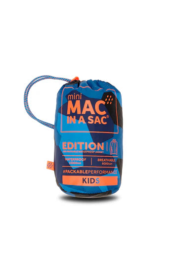 Mac in a Sac Mini Origin Packable Waterproof Jacket Blue Camo