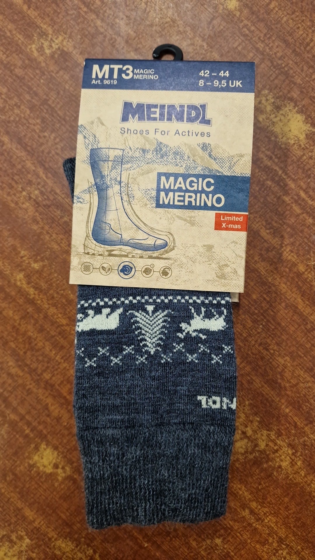 Meindl MT3 Christmas Socks Grey