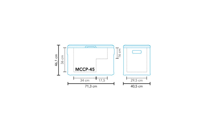 Mestic Compressor Cool Box Mccp 45 Ac Dc