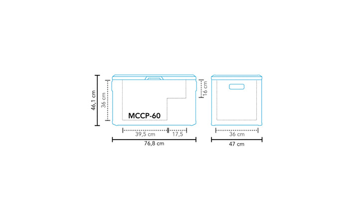 Mestic Compressor Cool Box Mccp 60 Ac Dc