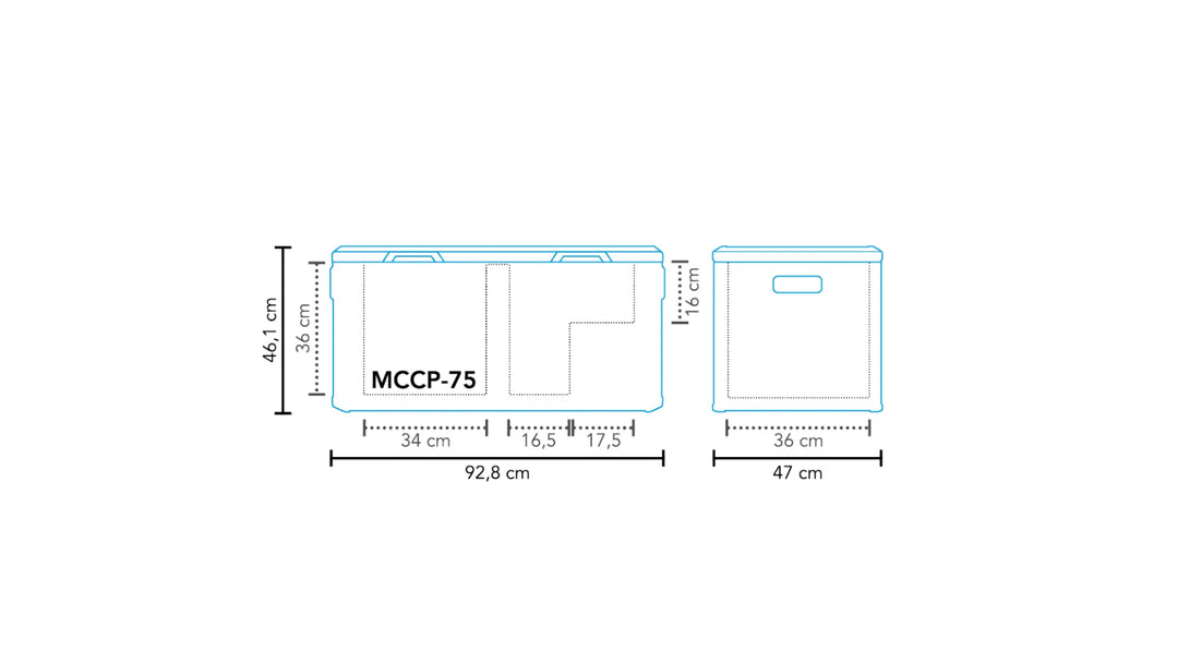 Mestic Compressor Cool Box Mccp 75 Ac Dc
