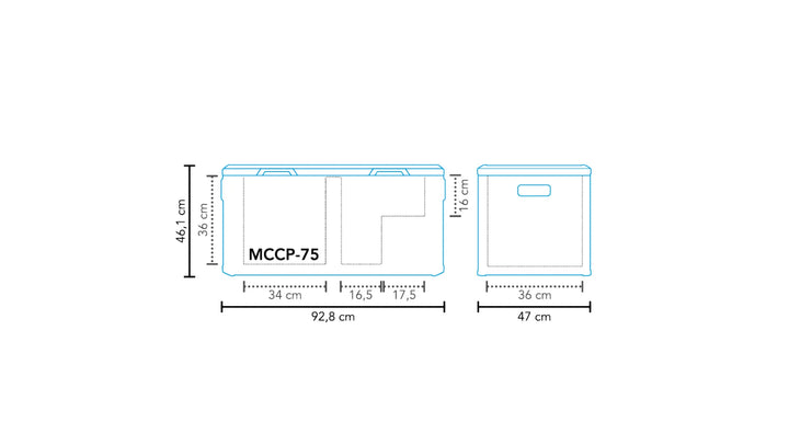 Mestic Compressor Cool Box Mccp 75 Ac Dc