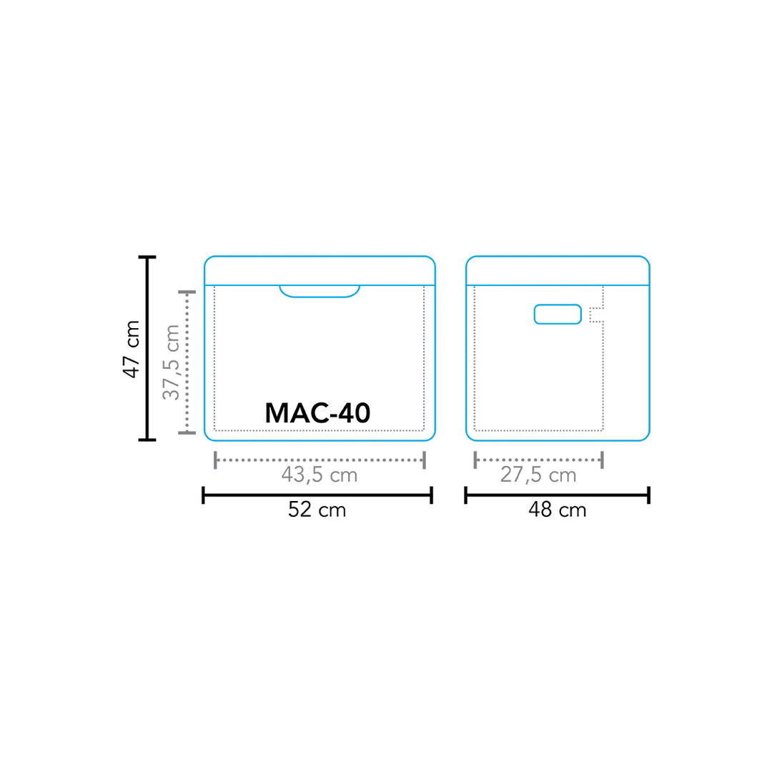 Mestic Mac-40 12v 230v And Gas Absorption Coolbox