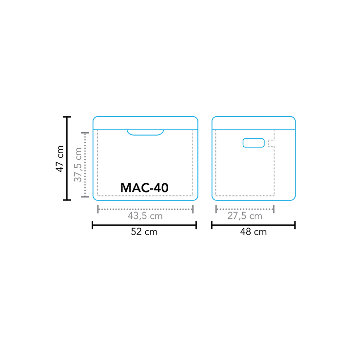 Mestic Mac-40 12v 230v And Gas Absorption Coolbox