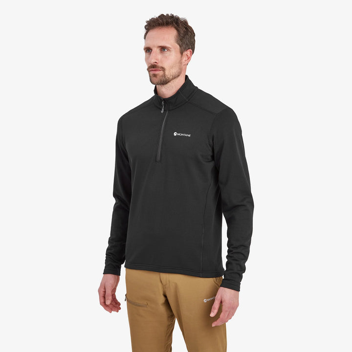 Montane Mens Protium Fleece Pull On Jacket Black