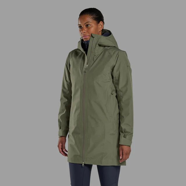 Montane Womens Spirit Long Waterproof Jacket Caper