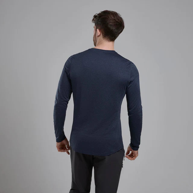 Montane Mens Dart Long Sleeve T Shirt Eclipse Blue