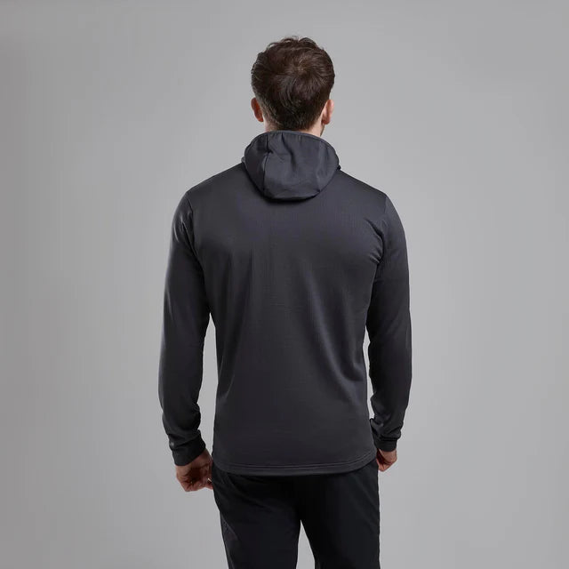 Montane Mens Protium Hooded Fleece Jacket Midnight Grey