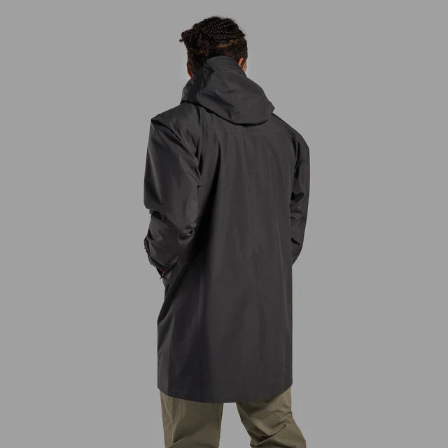 Montane Mens Spirit Long Waterproof Jacket Midnight Grey