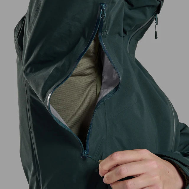 Montane Womens Phase Waterproof Jacket Deep Forest