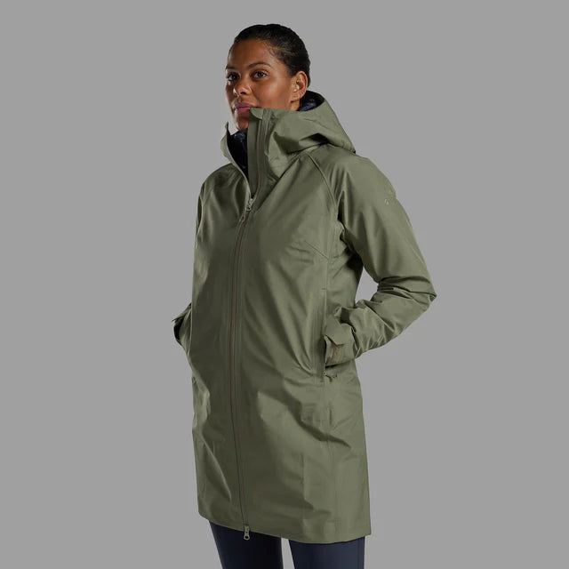 Montane Womens Spirit Long Waterproof Jacket Caper