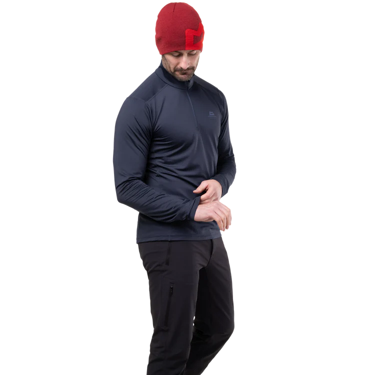 Mountain Equipment Cerrig Mens LS Zip T Cosmos