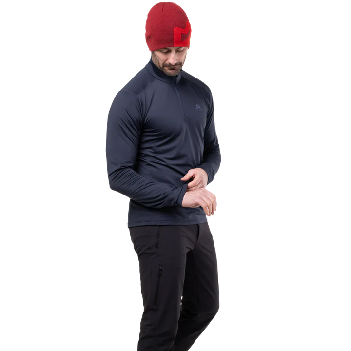 Mountain Equipment Cerrig Mens LS Zip T Cosmos