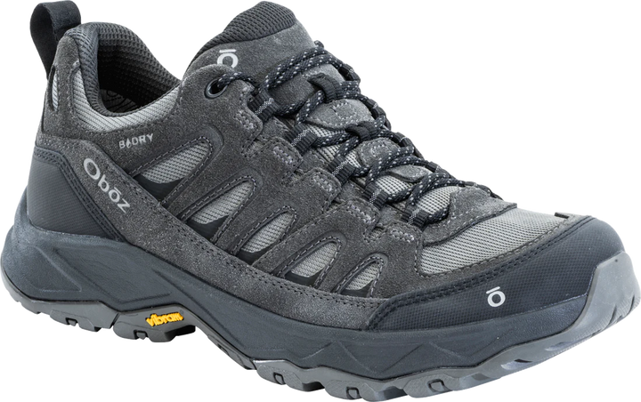 Oboz Mens Sawtooth Ascent Low Waterproof Charcoal