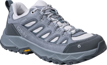 Oboz Womens Sawtooth Ascent Low Waterproof Gray Owl