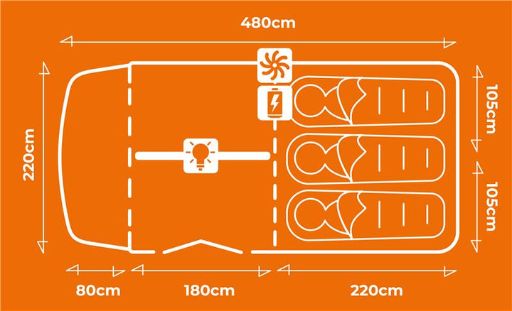 Opus Blyth 300 Smart Tent Kit Including Carpet and Footprint