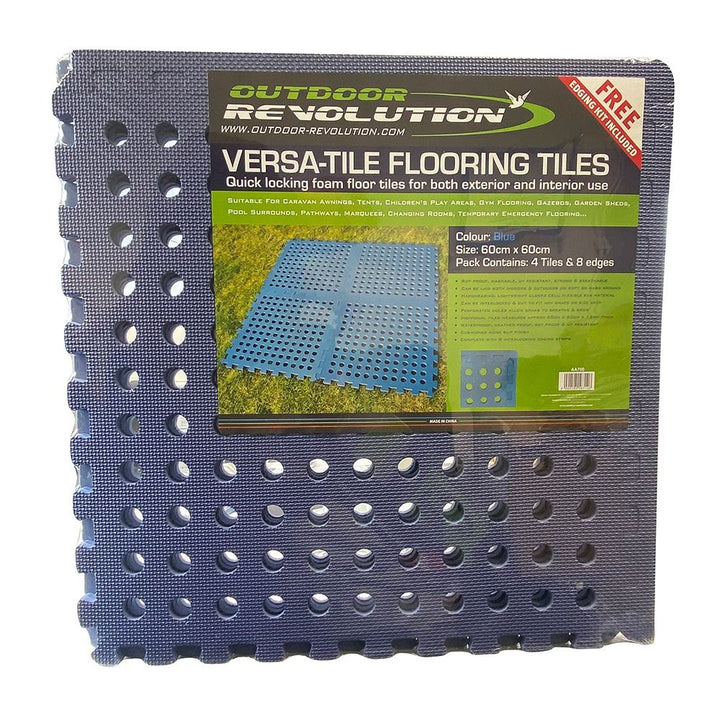 Outdoor Revolution Versatile Flooring Blue 4 Pack 8 Edges