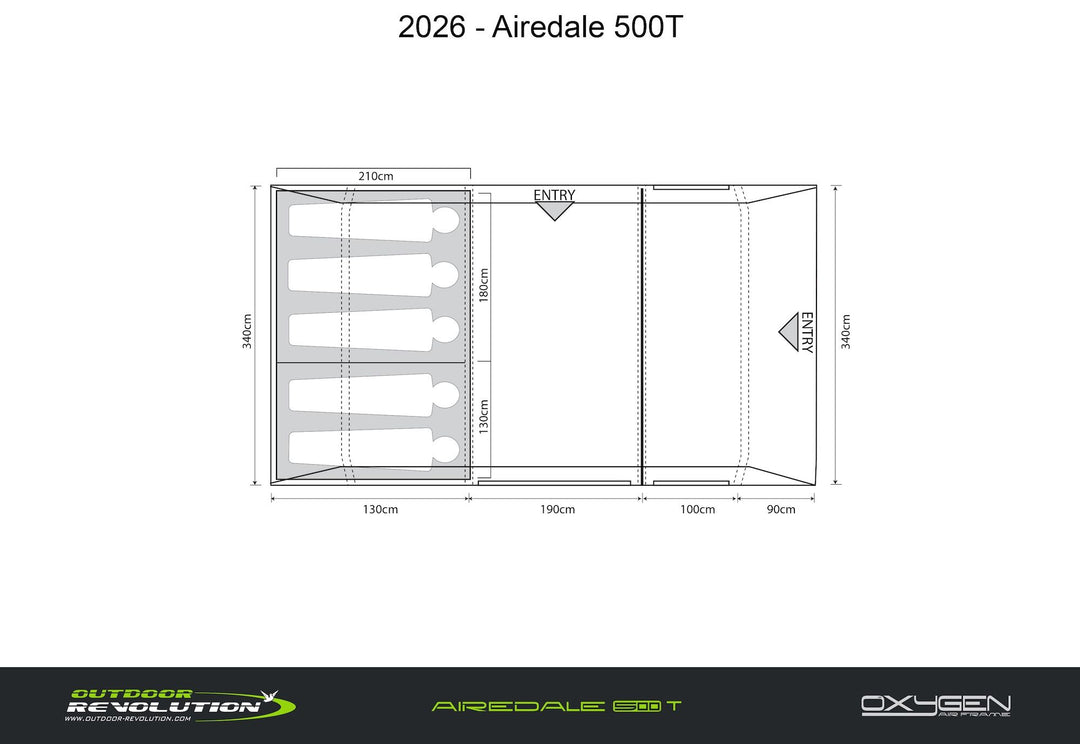 Outdoor Revolution Airedale 500T Air Including Footprint