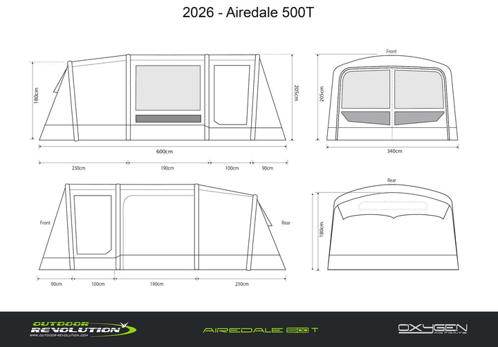 Outdoor Revolution Airedale 500T Air Including Footprint