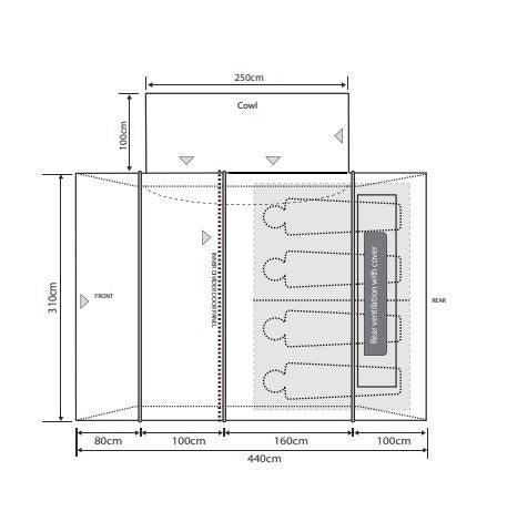 Outdoor Revolution Cayman T3 DT Mid Including Footprint