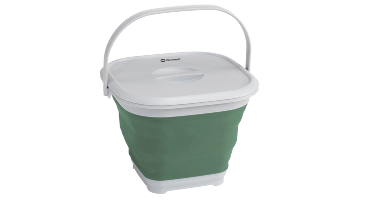Outwell Collaps Bucket Square With Lid Shadow Green
