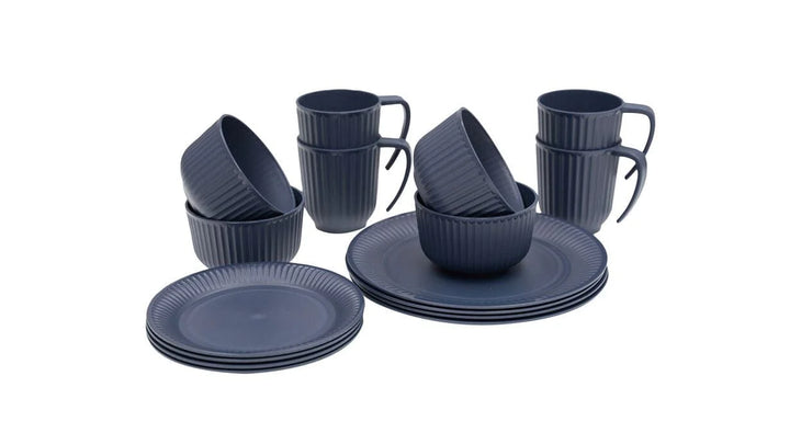 Outwell Delish 4 Person Dinner Set Navy Night