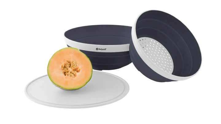 Outwell Collaps Bowl & Colander Set Navy Night