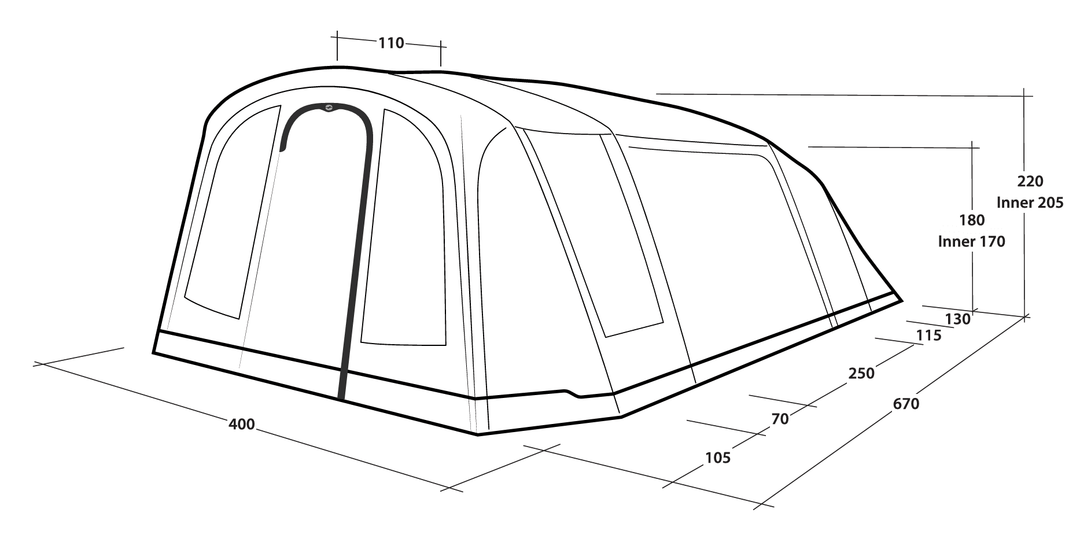 Outwell Sacramento 4 Air