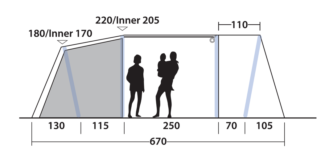 Outwell Sacramento 6 Air