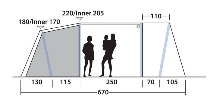 Outwell Sacramento 6 Air