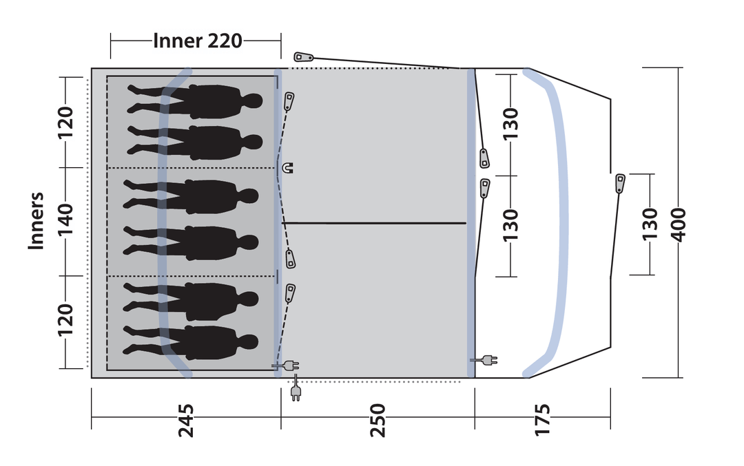 Outwell Sacramento 6 Air