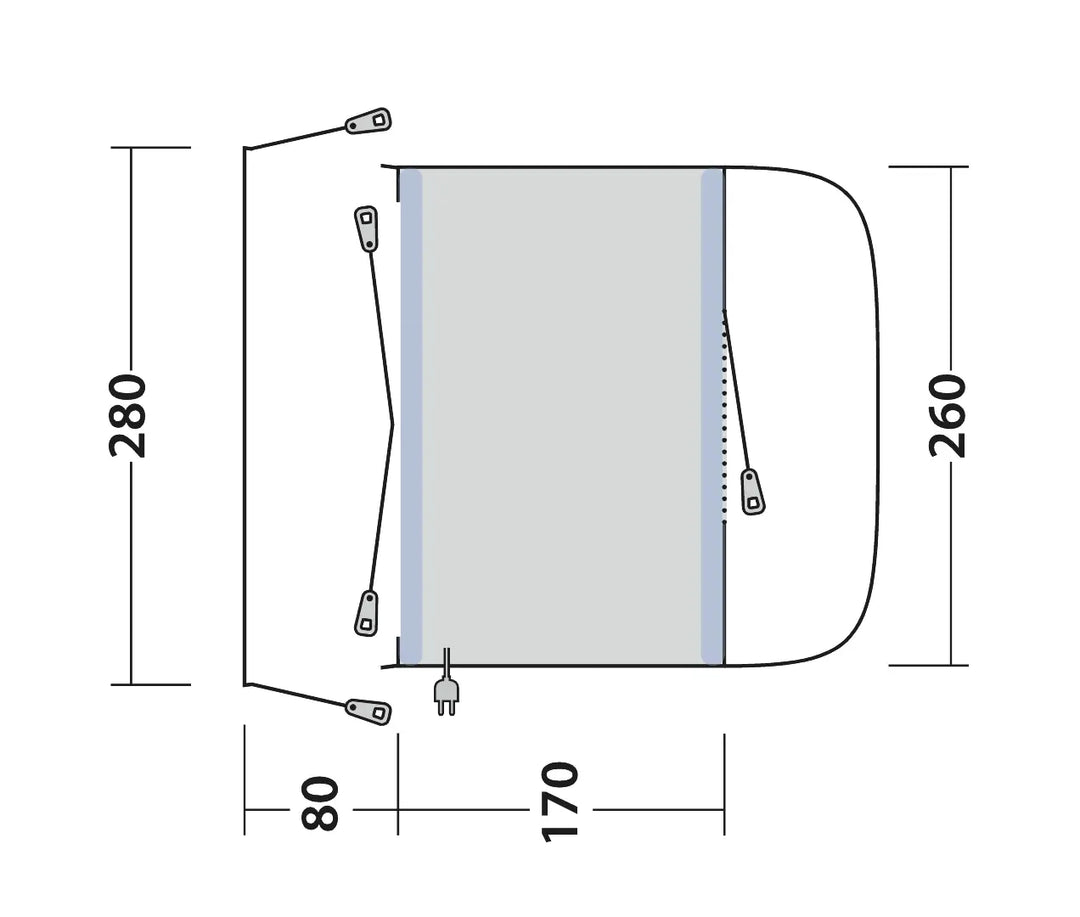 Outwell Santa Monica Air Mid Tall