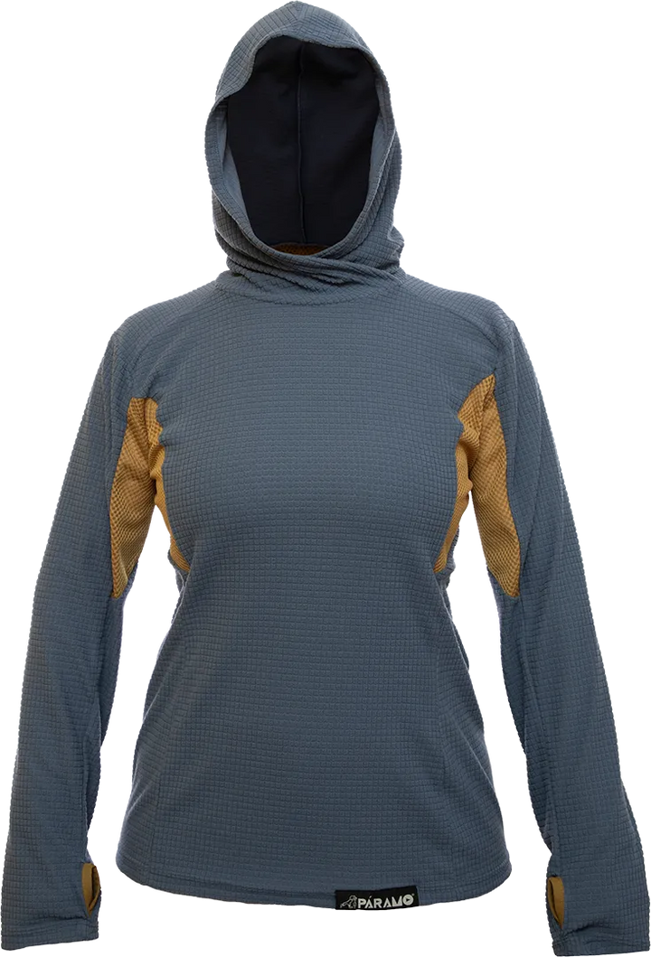 Paramo Velez Grid Womens Indigo Blue Cumin