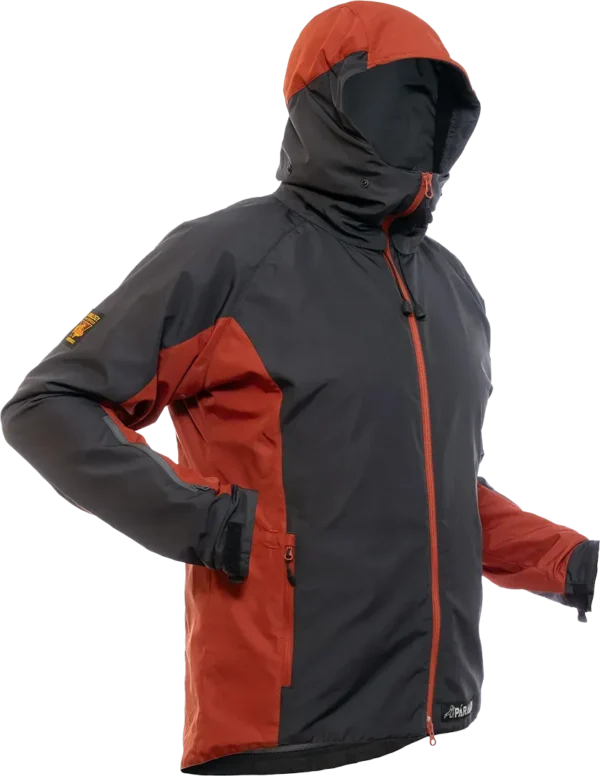 Paramo Caminata Jacket Mens Dark Grey Outback Red
