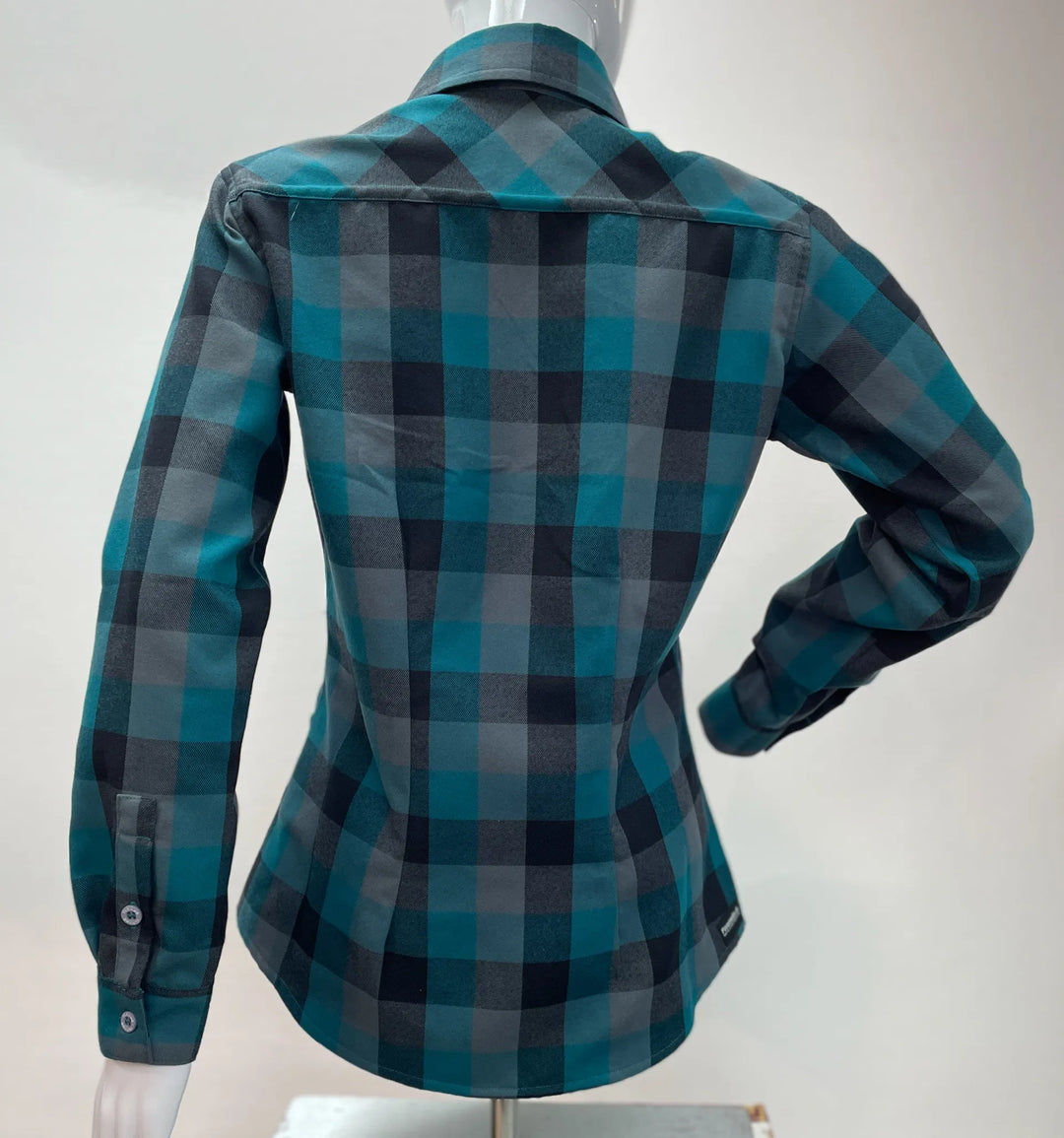 Paramo Katla Long Sleeved Shirt Womens Spruce Gingham Check