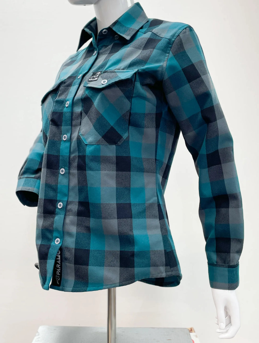 Paramo Katla Long Sleeved Shirt Womens Spruce Gingham Check