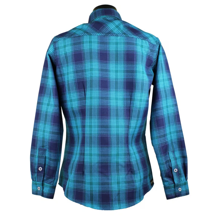 Paramo Katla Shirt Long Sleeve Womens Neon Plaid Check