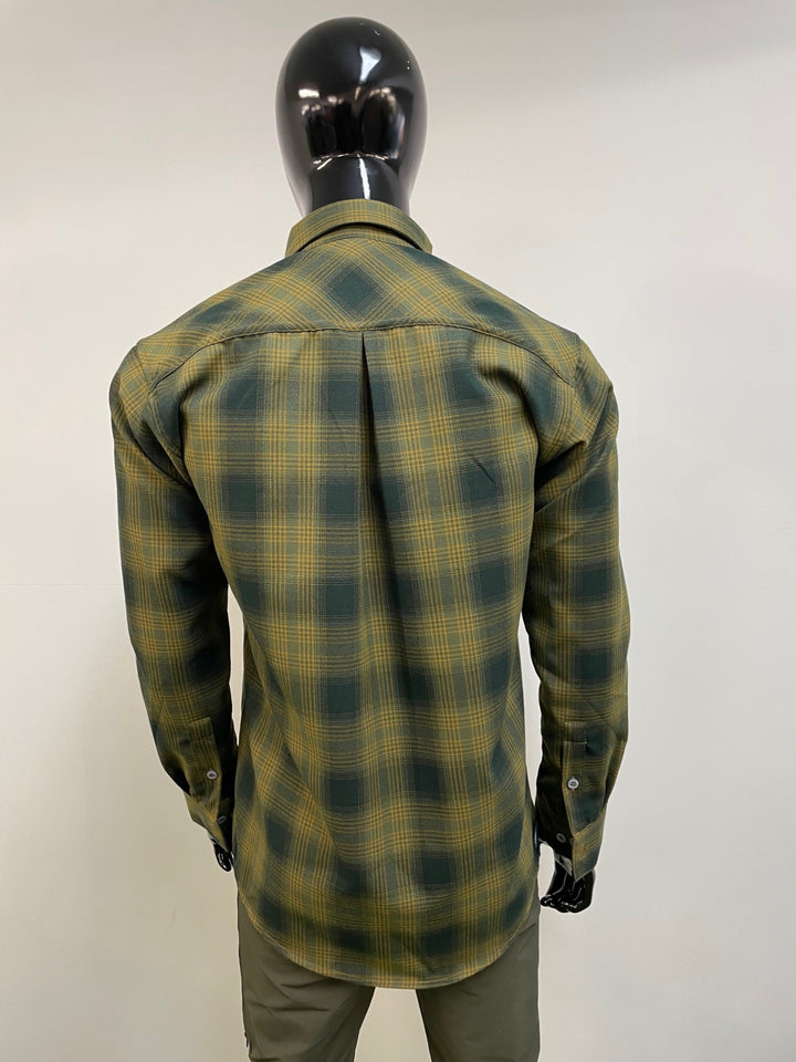 Paramo Katla Shirt Mens Moss Plaid Check